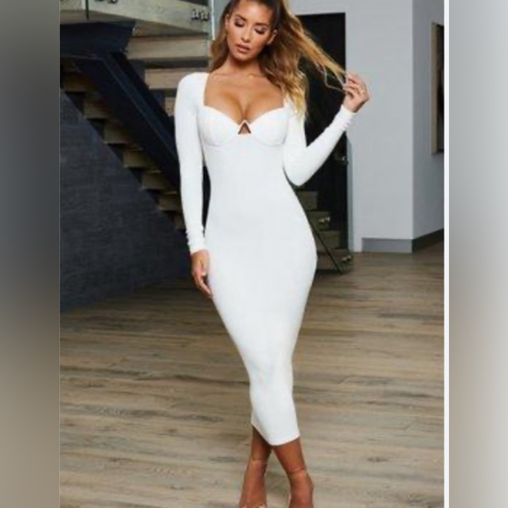 Oh Polly White Maxi Dress